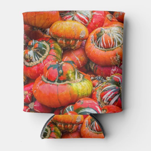 Kleurrijke pompoenen blikjeskoeler (Voorkant)