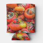 Kleurrijke pompoenen blikjeskoeler (Achterkant)