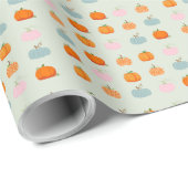 Kleurrijke Pompoenen Cadeaupapier (Rol Hoek)