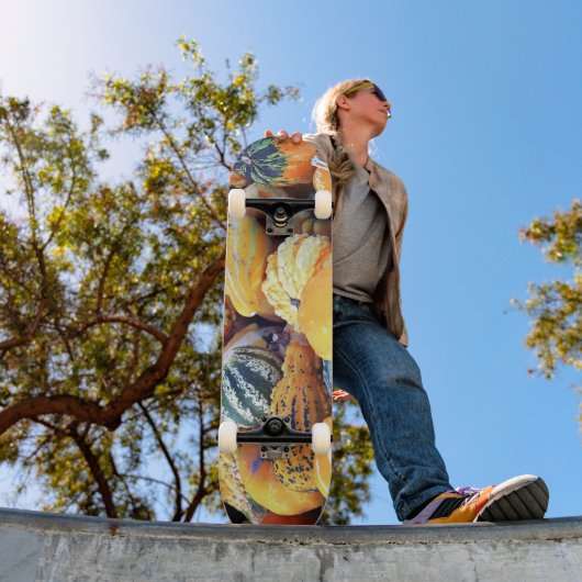 Kleurrijke Pompoenen Close-up Persoonlijk Skateboard (Buiten 1)