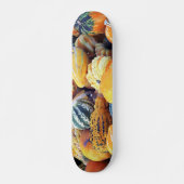 Kleurrijke Pompoenen Close-up Persoonlijk Skateboard (Voorkant)
