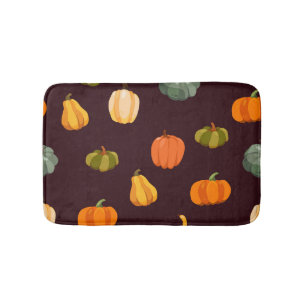 Kleurrijke pompoenen: Dark Autumn Elegance. Badmat