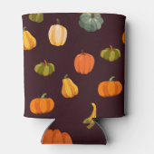 Kleurrijke pompoenen: Dark Autumn Elegance. Blikjeskoeler (Achterkant)