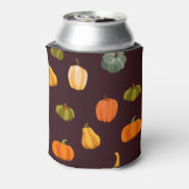 Kleurrijke pompoenen: Dark Autumn Elegance. Blikjeskoeler (Blikje Achterkant)