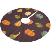 Kleurrijke pompoenen: Dark Autumn Elegance. Kerstboom Rok (Gekanteld)