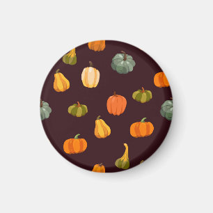 Kleurrijke pompoenen: Dark Autumn Elegance. Magneet