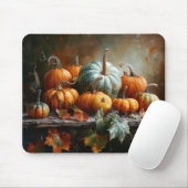 Kleurrijke pompoenen en bladeren  muismat (Met muis)
