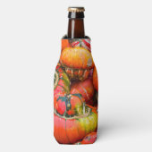 Kleurrijke pompoenen flesjeskoeler (Fles Voorkant)