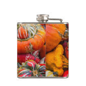 Kleurrijke pompoenen heupfles (Achterkant)