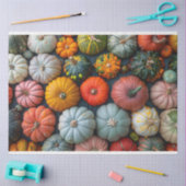 Kleurrijke pompoenen kalebassen en squash decoupag tissuepapier (Craft)