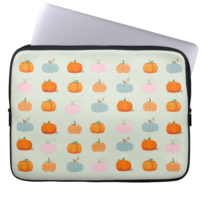 Kleurrijke Pompoenen Laptop Sleeve (Voorkant)