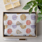Kleurrijke pompoenen met patronen tissuepapier (Geschenk)