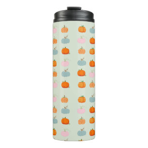Kleurrijke Pompoenen Patroon Thermosbeker