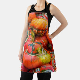 Kleurrijke pompoenen schort