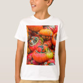 Kleurrijke pompoenen t-shirt (Voorkant)