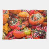 Kleurrijke pompoenen theedoek (Horizontaal)