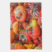 Kleurrijke pompoenen theedoek (Verticaal)