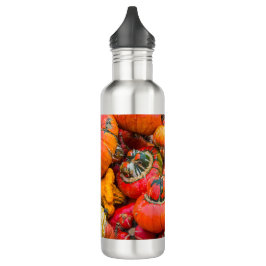 Kleurrijke pompoenen waterfles 