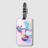 Kleurrijke Pony 2 Bagagelabel (Voorkant (verticaal))