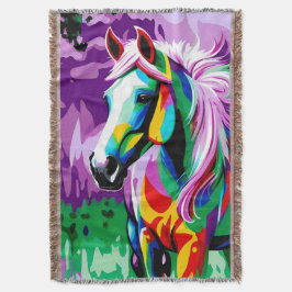 Kleurrijke Pony Deken