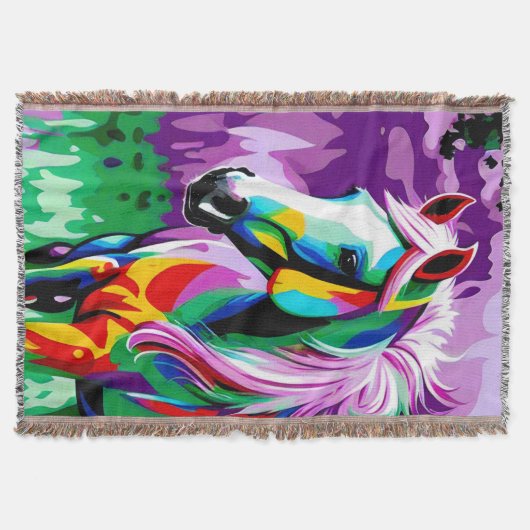 Kleurrijke Pony Deken (Voorkant)