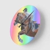 Kleurrijke Pony Jumper Wall klok (Hoek)