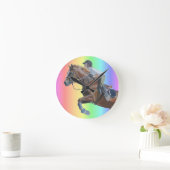 Kleurrijke Pony Jumper Wall klok (Huis)
