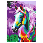 Kleurrijke Pony Klembord (Achterkant)