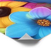 Kleurrijke Pony Paard Kindermuurposter Poster (Hoek)