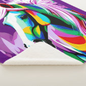 Kleurrijke Pony Sherpa Deken (3/4)