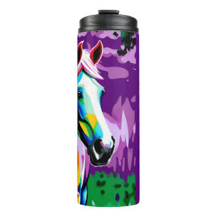 Kleurrijke Pony Thermosbeker