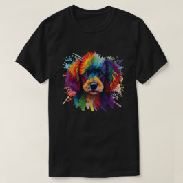 Kleurrijke Poodle Pop Art Hondenliefhebber Pet Bre T-shirt