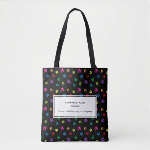 Kleurrijke Pootafdrukken Professionele Dieren Salo Tote Bag