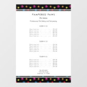 Kleurrijke Pootafdrukken Professionele Huisdier Sa Raamsticker (Vel)