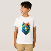 Kleurrijke Pootjes Kinderen Dog T-shirt (Voorkant volledig)