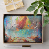 Kleurrijke Pop Art Boxer Dog Decoupage Tissuepapier (Geschenk)