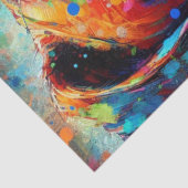 Kleurrijke Pop Art Boxer Dog Decoupage Tissuepapier (Detail)