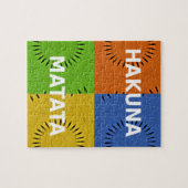 Kleurrijke Pop Art Collage & "Hakuna Matata" Beric Legpuzzel (Horizontaal)