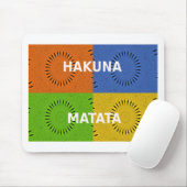 Kleurrijke Pop Art Collage & "Hakuna Matata" Beric Muismat (Met muis)
