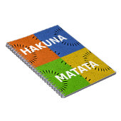 Kleurrijke Pop Art Collage & "Hakuna Matata" Beric Notitieboek (Rechterzijde)