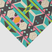 Kleurrijke Pop Art Deco Abstract Modern Geometrisc Tissuepapier (Detail)