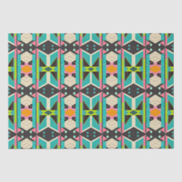 Kleurrijke Pop Art Deco Abstract Modern Geometrisc Tissuepapier