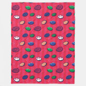 Kleurrijke Pop Art Easter Eggs Pattern Fleece Deken (Voorkant)