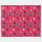 Kleurrijke Pop Art Easter Eggs Pattern Fleece Deken (Voorkant (Horizontaal))