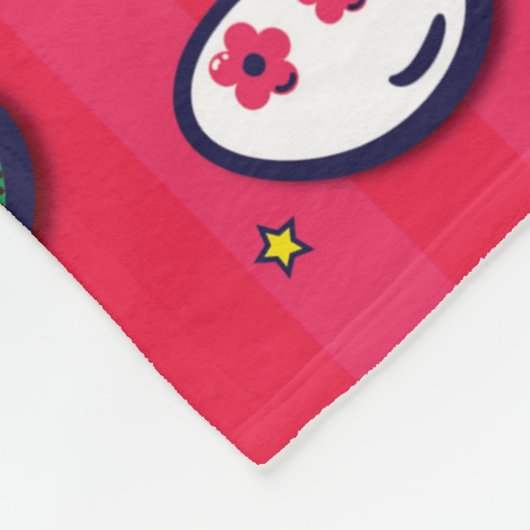 Kleurrijke Pop Art Easter Eggs Pattern Fleece Deken (Hoek)