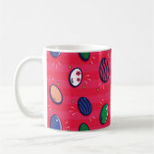 Kleurrijke Pop Art Easter Eggs Pattern Koffiemok (Links)