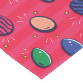 Kleurrijke Pop Art Easter Eggs Pattern Korte Tafelloper (Hoek)