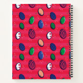 Kleurrijke Pop Art Easter Eggs Pattern Notitieboek (Achterkant)