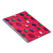 Kleurrijke Pop Art Easter Eggs Pattern Notitieboek (Rechterzijde)