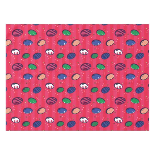 Kleurrijke Pop Art Easter Eggs Pattern Tafelkleed (Voorkant (Horizontaal))